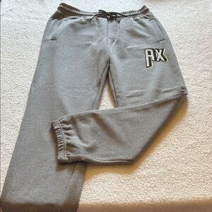 Armani Exchange Light Gray Textured Joggers Medium NWOT